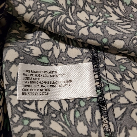 A New Day Floral Print Midi Dress V-Neck Short Sleeve High Low Hem - Picture 6 of 6
